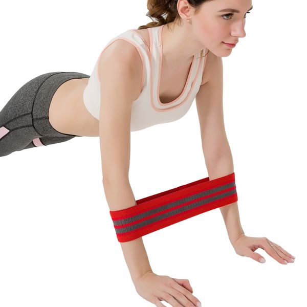

resistance bands a fitness silicone non-slip elastic squat yoga hip buttocks leg training tension belt