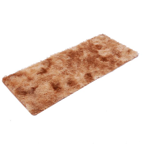 

fluffy rugs area rug floor carpet warm anti-skid shaggy multicolored 120x50cm tie-dyed l dining room bedroom mat