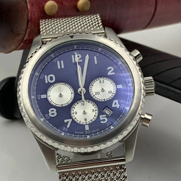 

mesh браслет eagle curtiss кварцевый хронометр arabic числительные мужские часы navitimer 8 b01 часы дата синий циферблат спортивные наручны, Slivery;brown