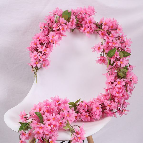 

fake artificial flower vine home decoration simulation outdoor hanging shop wedding living room hallway leaf rattan party
