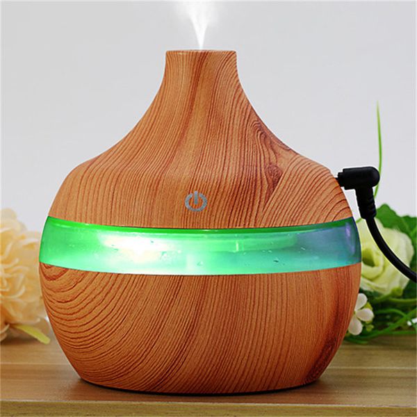 Beijamei 300ML USB Wood Great Hear Air Custifiers Красочный ламп шариковая вода водяная увлажнение ароматерапевли