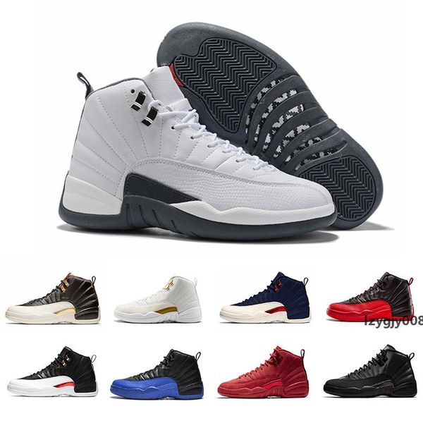 

game royal dark grey winterized 12 xii 12s mens basketball shoes gym red reverse taxi french blue wolf grey athletic sports sneakers