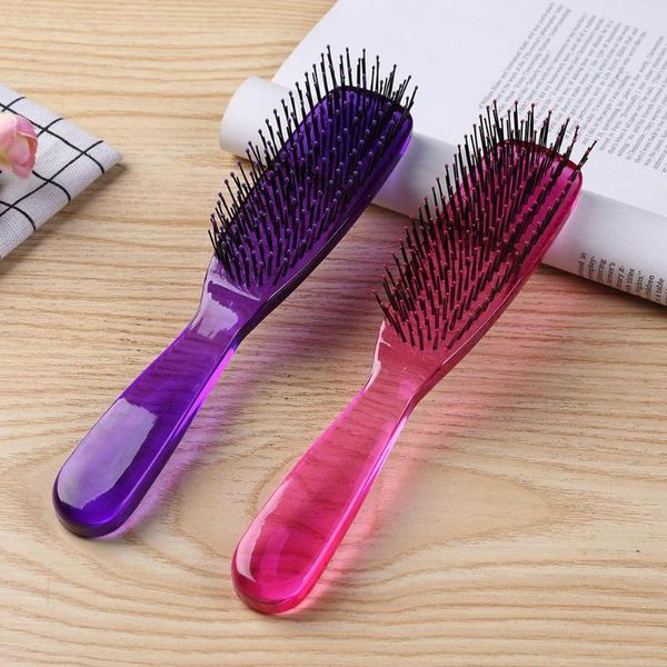 

1pc professional resin hair brush comb salon anti-static hair combs home use hairbrush hairdressing care styling tools, Silver
