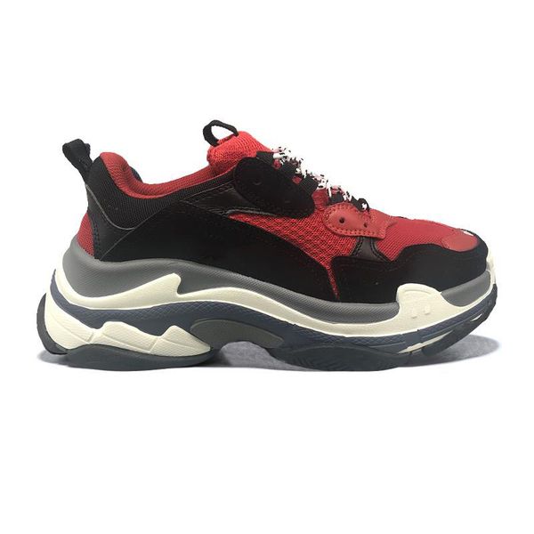 Unisex Balenciaga Triple S Sneakers Black Red Pinterest