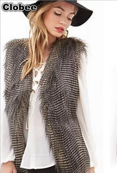 

2019 2018 women ostrich feather coat v-neck sleeveless vest gilet fourrure femme long style thick warm waistcoat female x985, Black