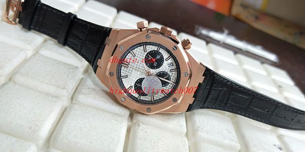 

высокое качество мужские часы часы n8 42mm 26470or 25940sk.оо 26703st.оо кварцевый хронограф рабочие диапазоны нержавеющей стали мужские час, Slivery;brown