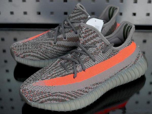 

2019 new luxury designer men and women v2 zebra static cream sesame kanye west og clay true form hyperspace 3m wave runner running shoes, Black