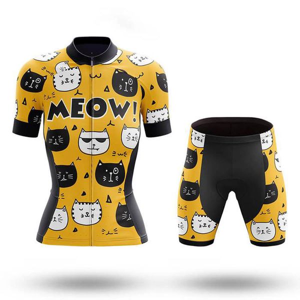 

sptgrvo 2020 bike clothing women bicycle short sleeve jersey breathable mtb shirt set summer gel shorts kit wielerkleding dames, Black;blue