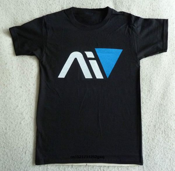 

men t shirt tee mass effect andromeda initiative summer t-shirt women, White;black