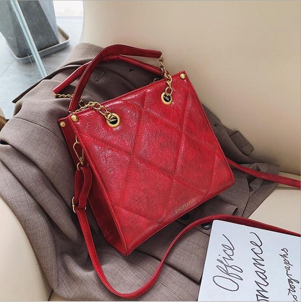 

lady diamond lattice brief handbag 2019 tote women crossbody bag female shoulderbag bolsa sac #2087