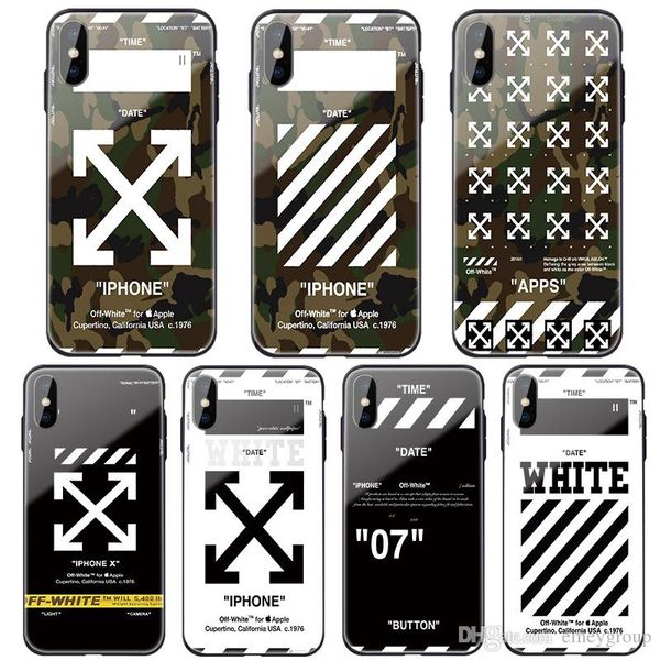 

1pcs fashion limited camouflage glass+soft silicon cover case for iphone 11 pro max 6 6s s plus 7 7plus 8 8plus x xr xs max phone coque