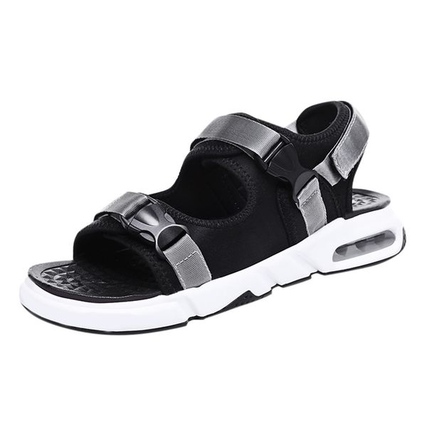 

sagace men's sandals summer new breathable men's sandals mesh leisure beach brand roman cushion comfortable non-slip, Black