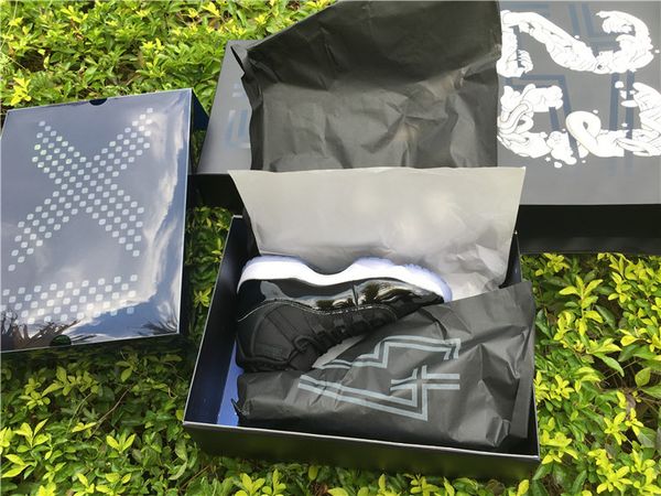 

with box 11s low space jam 11 white black men basketball shoes mens sneakers sports xi trainers carbon fiber size 8-13 12