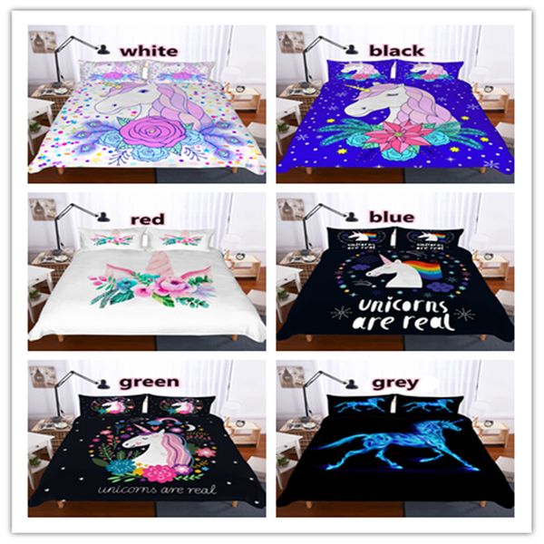 Unicorn 3d Printed Home Textiles Down Duvet Cover Comforters