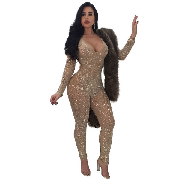 

для женщин дизайнер комбинезоны fahsion блестящая черепица rompers sexy перспективными одежда для womens 2019 осень партии носите свободную, Black;white