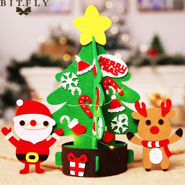 

bitfly christmas decoration diy felt handmade christmas tree for new year festival home party table decoration kids favor supply