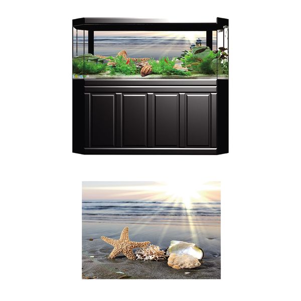 

decorative aquarium background poster, fish tank backdrop static cling wallpaper sticker