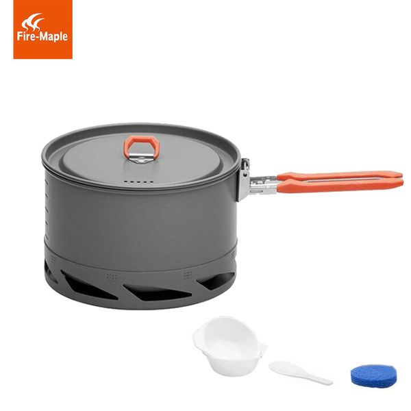

fire maple heat exchanger camping pot outdoor cookware cooking kettle 1.5l/1l fmc-k2/fmc-xk6