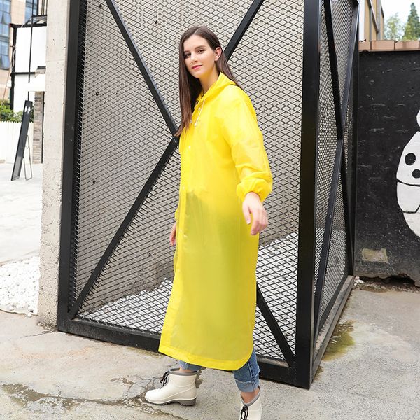 

women men waterproof jacket clear pvc raincoat rain coat hooded poncho rainwear