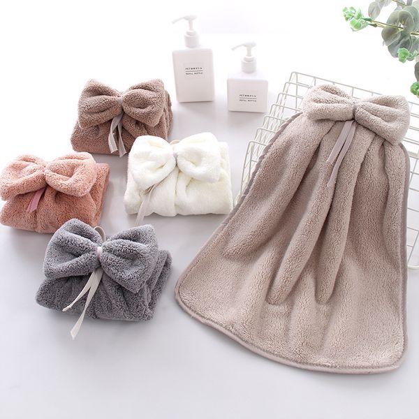

yoshida social coral fleece hanging cloth kitchen hand towel childrens handkerchief water-absorbing hand cloth water cloth dish