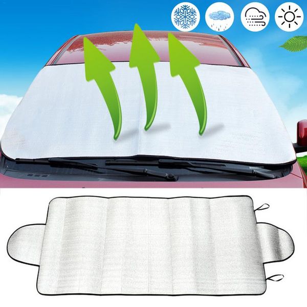 

tipgood sale car snow ice protector visor sun shade fornt rear windshield cover block shields drop shipping