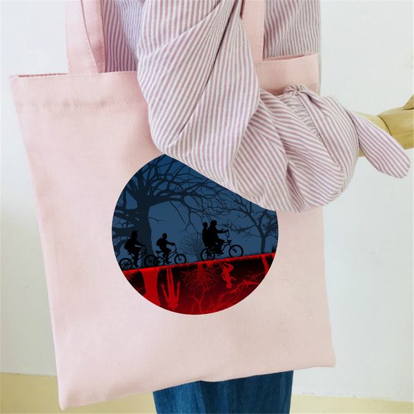 

frdun shoulder bag canvas cotton funny new print alphabet women summer fashion shoulder strap pocket