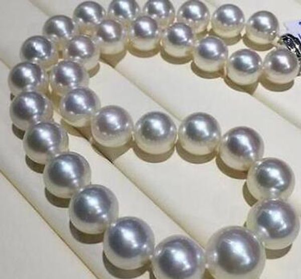 

bien joyerÃ­a 18 de 12-13 mm mar del sur collar perlas blancas envÃ­o gratis, Silver