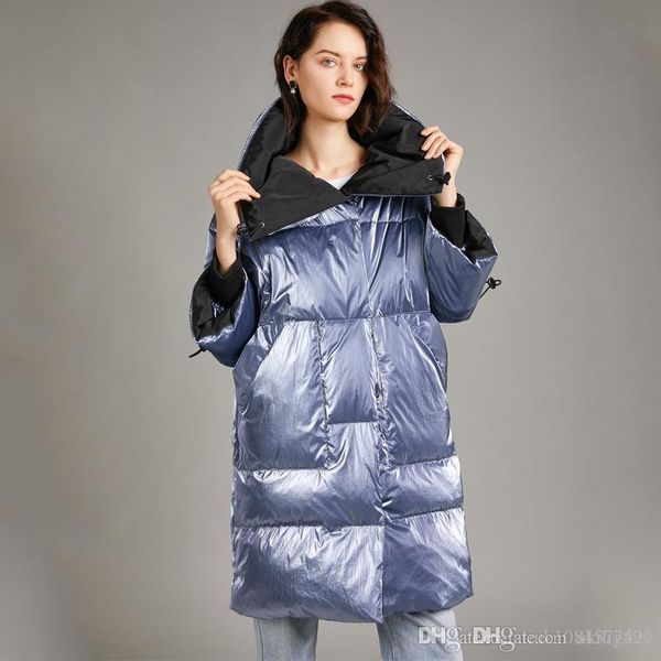 

19ss new down jacket women selling short section capless 90 white duck down jacket bright color down jacket' s-5xl, Black