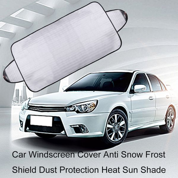 

2pcs car windscreen cover anti snow frost shield dust protection heat sun shade
