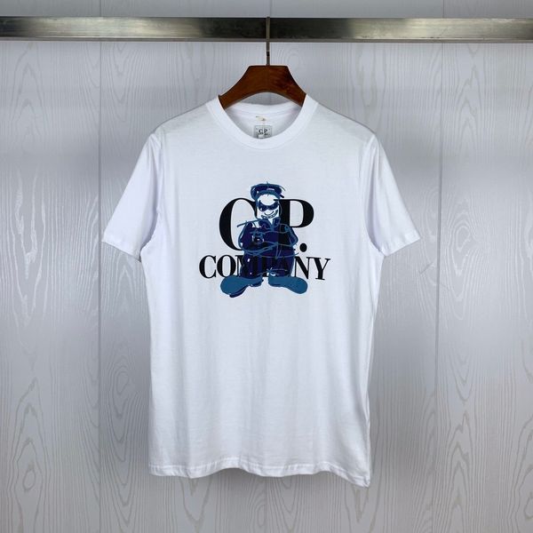 

2020ss мужской дизайнер t shrits c.p компания классические буквы печать print crew t-shirt cp company дышащий дизайнерскую одежду # 8214, White;black
