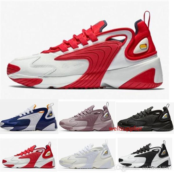 

zoom 2019 2k m2k tekno 2000 sail men women running shoes creamy white race red royal blue designer sports ssneakers mens trainer size 36-45