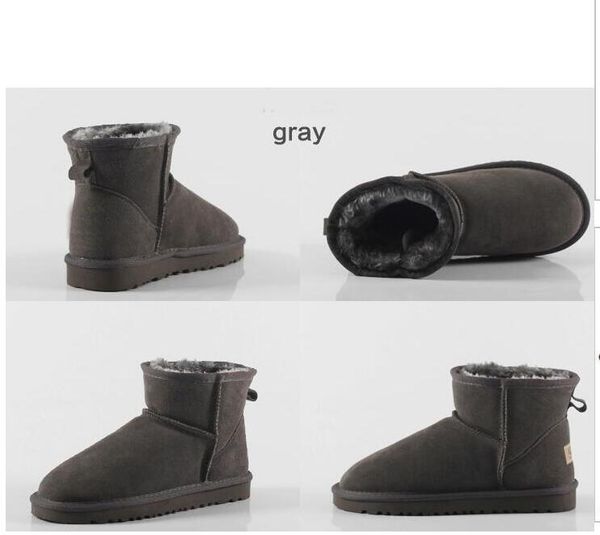 

selling brand men and women low boots snow boots wool women shoe cute winter snow boots #854, Black