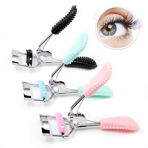 

6 colors comb eyelash curler non-slip handle nature thick false eyelashes auxiliary plastic long-last curling eyelashes tweezers