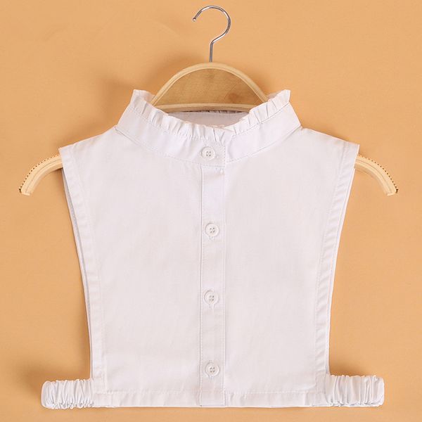 

onnpnnq fashion kids stand collar white detachable collar children autumn winter shirt sweater remove decoration for girl, Black;gray