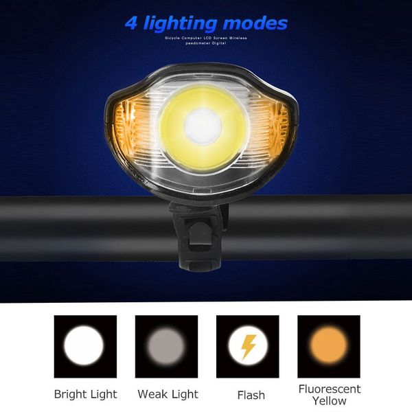 

riding light durable portable abs 3 color t6 usb rechargeable bicycle equipment power display bicycle light bright lights led
