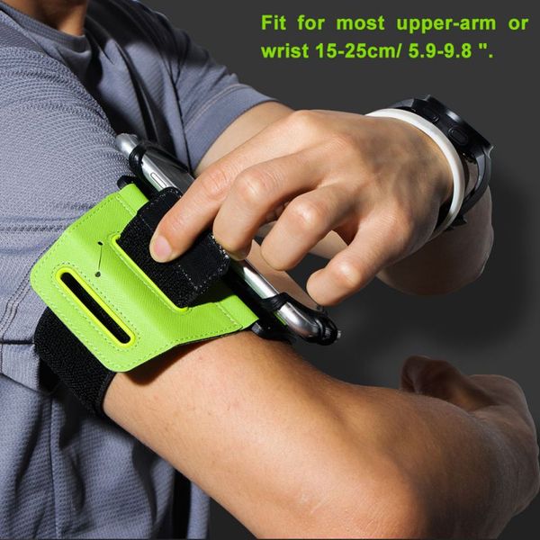 

4-6 inch 180 degree rotatable running bag belt armband touch screen cell phone case holder cycling gym arm band bag men women