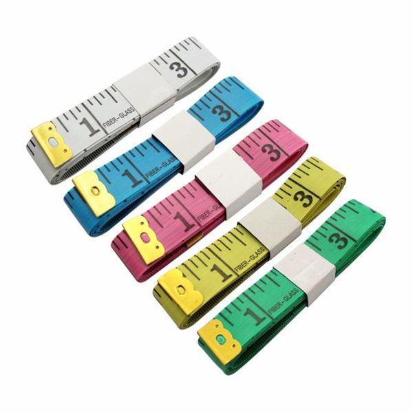 

1.5m double scale ruler soft tape measure flexible rulers body sewing tailor cloth ruler sewing accessories, Black