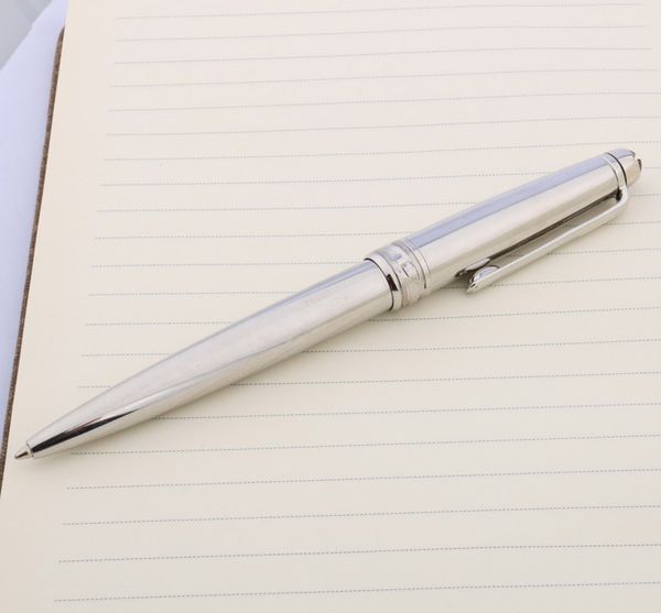 Kugelschreiber Schwarz//Silber Rosen Ranke 3D Metall Stift Ball Pen mit Etui
