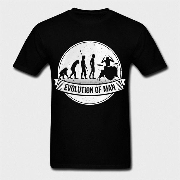 

men short sleeve tshirt funny drumming graphic drummer evolution drums tee shirt tshirt hoodie cool women t-shirt, White;black