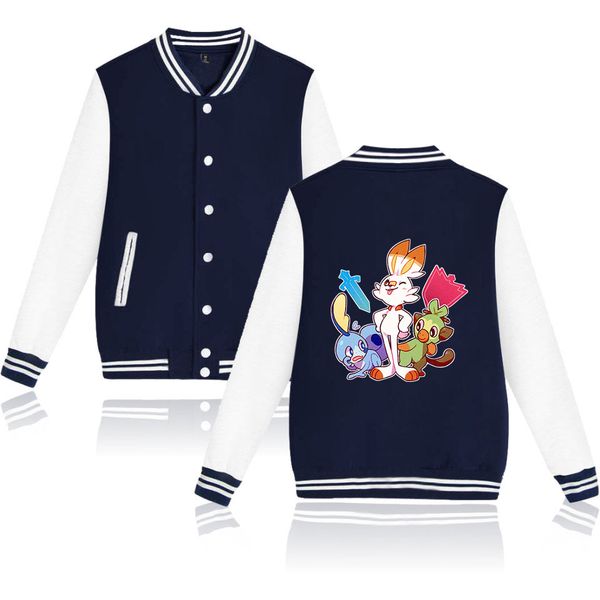 

baseball jacket fashion men's autumn new fashion solid casual stand collar sweater jacket baseball uniform outdoor sport coat, White;black