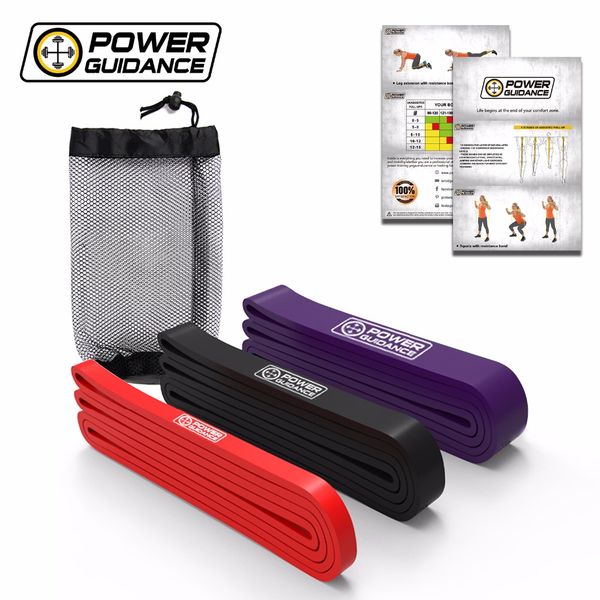 

power guidance natural latex resistance bands set gym elastic bands for fitness workout training exercise equipment