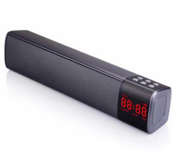 

new 10w wireless bluetooth speakers portable stereo sound with lcd screen digital display support tf usb mp3 music player dhl free