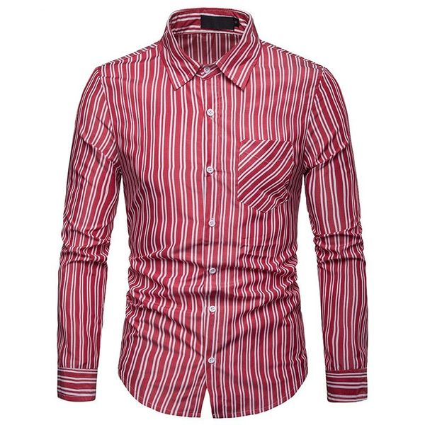 

2019 new arrival men shirt casual long sleeve shirts twill striped formal business shirts brand man dress, White;black