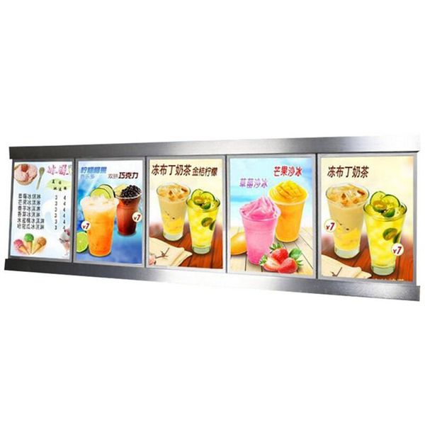

(5 graphics/column) illuminated poster frame, backlit menu led sign lightbox display for restaurant,takeaway