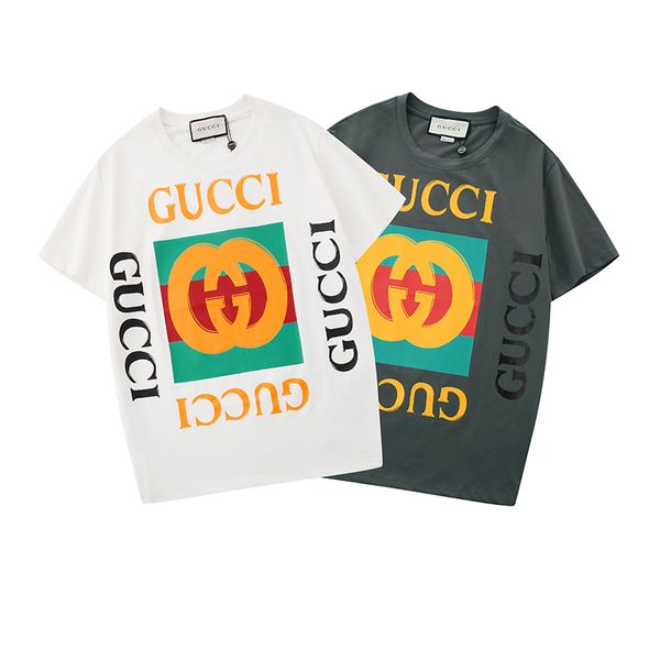 

fashion summer mens shirts classic men women t-shirt short sleeve casual tees mens streetwear hip hop mens clothes b102437k, White