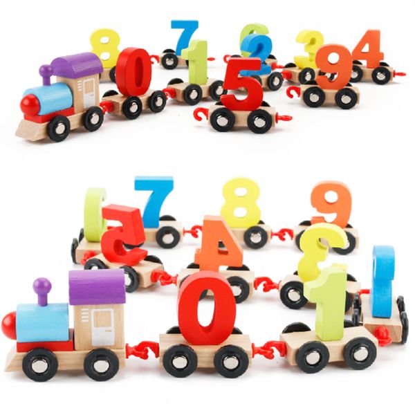 

colorful alphabet number digital wooden train building block children's early education building blocks montessori baby toys