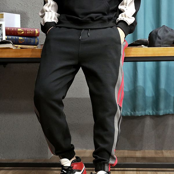 

mens sweatpants with tags branded new autumn brand track pants for men jogger pants drawstring long pant men clothes s-2xl, Black