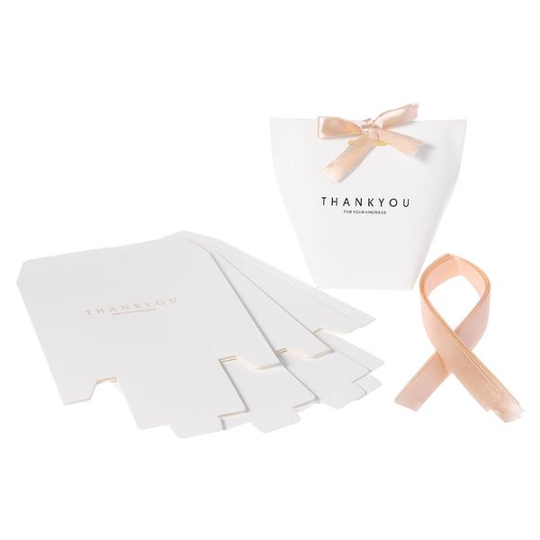 

5pcs thank you paper candy chocolate cake box gift bag wedding favor party decor 72xf