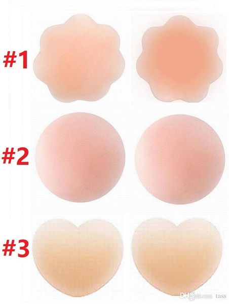 

popular reusable silicone bra nipple cover patch breast pasties self-adhesive nipple patch nude comfortable for women 2000pcs
