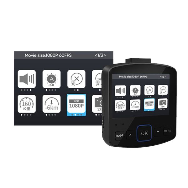 

new arrival gs21 dual lens 1080p wifi gps h.264 car dvr dash cam